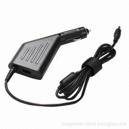 19V Output In-car Charger for HP Laptop, 90W, 19V, 4.74A, 4.8* 1.7mm Bullet I-tip, Built-in USB Slot